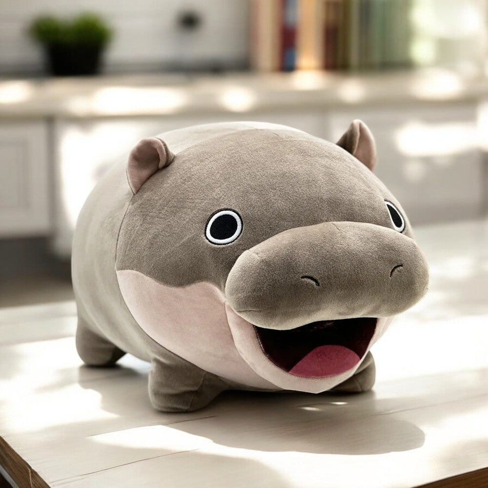 Moo Deng Baby Hippo Plushie Small 22cm